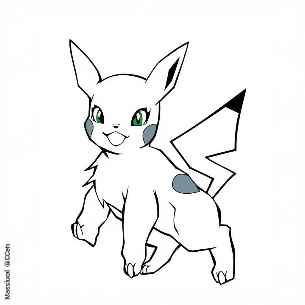 Coloring card: pokemon